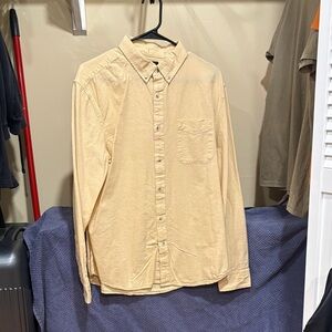 Men’s Used L Yellow Oxford Banana Republic